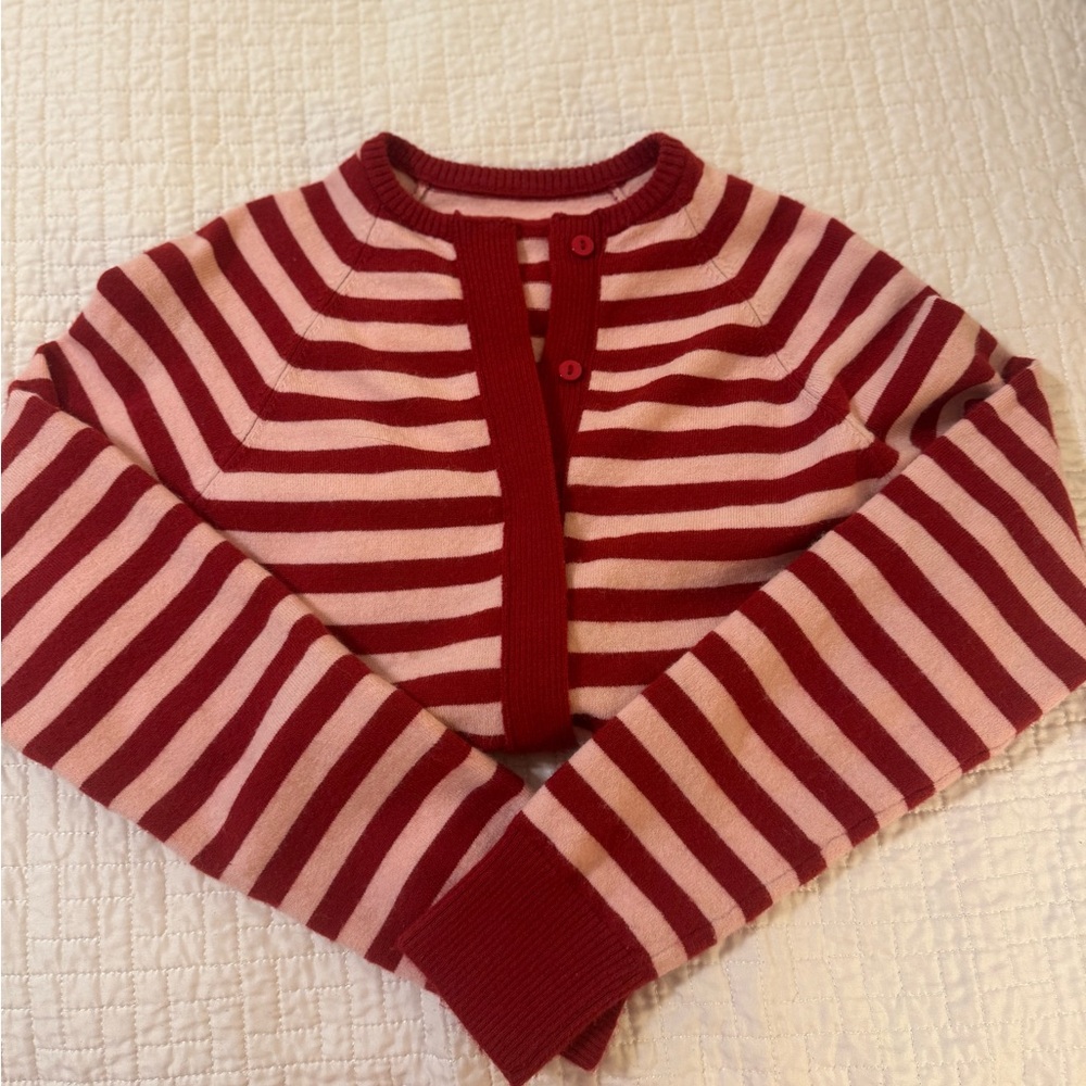 Striped Red and pink Women's Sweater